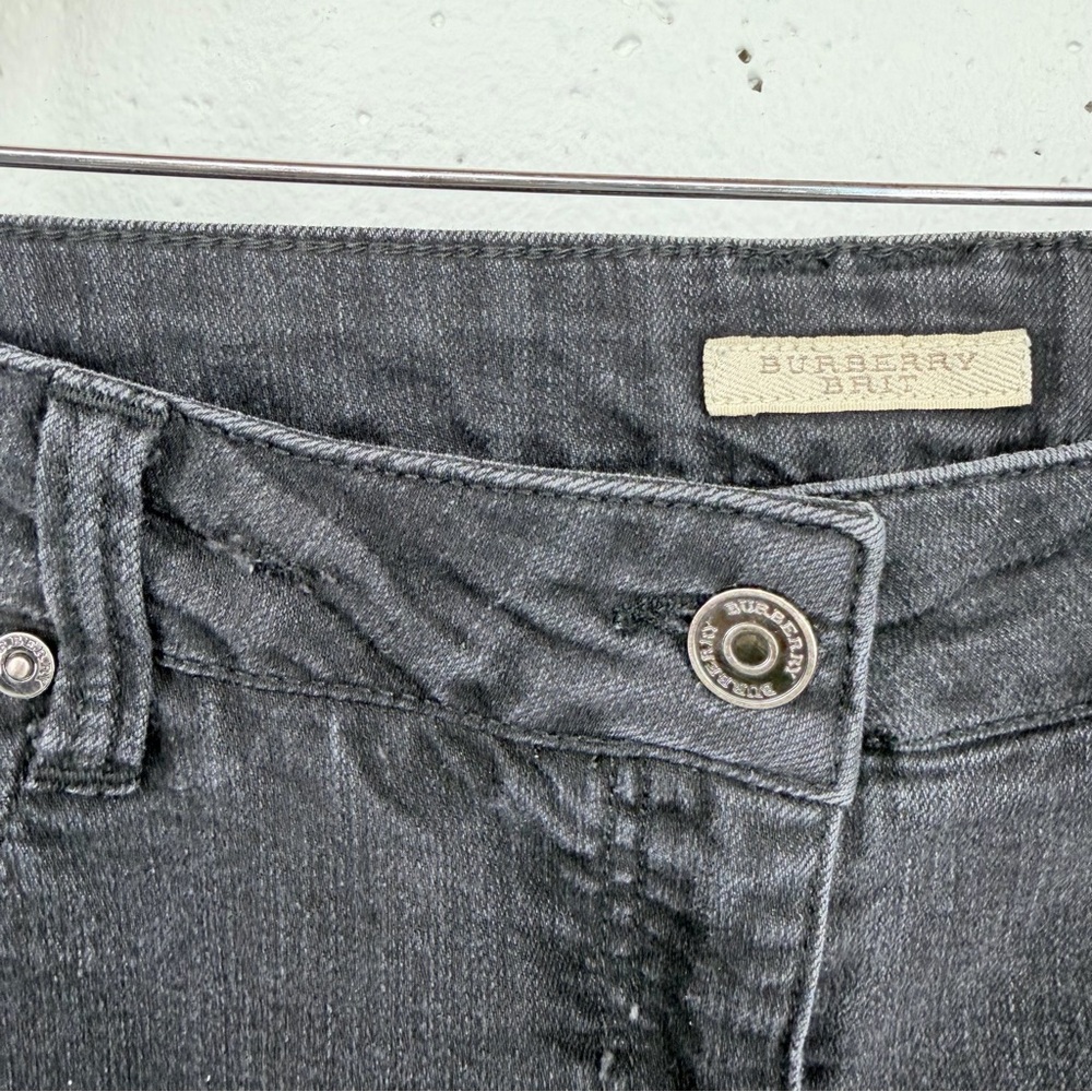 Burberry Brit Women’s size 32 Kensington Washed Black Skinny Leg Stretch Jeans - Picture 12 of 13